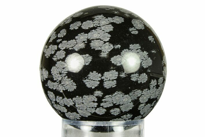 Polished Snowflake Obsidian Sphere - Utah #301593